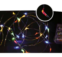 NATAL FIO DE FADA 50LEDS C/5MTS DEL50071COLOR